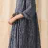 Robe Freya en coton froissé