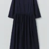 Robe Freya en sergé indigo