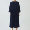 Robe Freya en sergé indigo