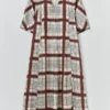 Robe à imprimé nappe