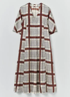 Robe à imprimé nappe