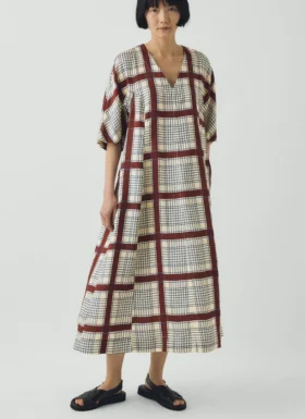 Robe à imprimé nappe