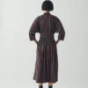 Robe portefeuille en coton rayé Pantry