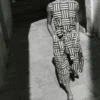Robe à rayures patchwork imprimée au bloc