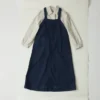 Robe salopette en denim à poches plaquées