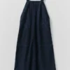 Robe salopette en denim à poches plaquées