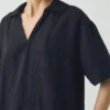 Robe smockée en coton et lin