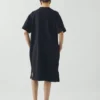 Robe smockée en coton et lin