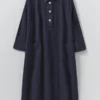 Robe tunique en lin teint en pièce