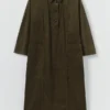 Robe tunique en velours côtelé biologique