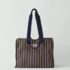 Sac en coton rayé Moismont