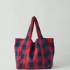 Sac en lin à carreaux vichy