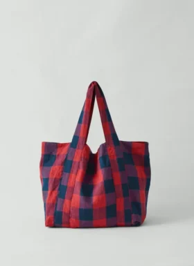 Sac en lin à carreaux vichy