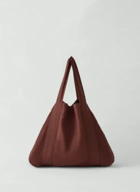 Sac en lin teint en pièce