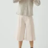 Shorts en denim plissé