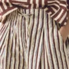 Shorts à rayures sorbet imprimé au bloc