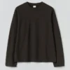 Sweat-shirt en jersey bouclé