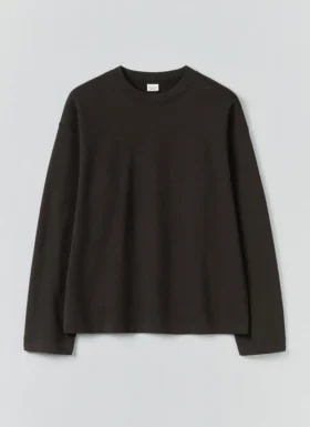 Sweat-shirt en jersey bouclé