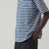 T-shirt ample à rayures larges