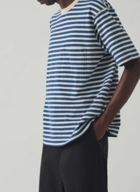 T-shirt ample à rayures larges