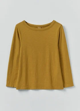 T-shirt à col bateau teint en pièce Lia