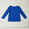 T-shirt à col bateau teint en pièce Lia