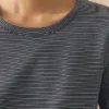 T-shirt en coton à rayures à manches courtes