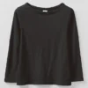 T-shirt Lia en coton à col bateau