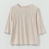 T-shirt raglan en coton et chanvre