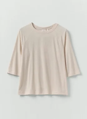 T-shirt raglan en coton et chanvre
