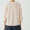 T-shirt raglan en coton et chanvre