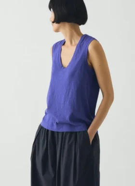 T-shirt sans manches en coton