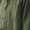Veste Arlo en coton et lin rayé surteint