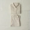 Veste de travail en denim écru Hal
