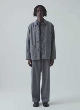 Veste de travail en denim à rayures Hickory