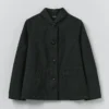 Veste de travail Hal en coton et lin à micro-motif pied-de-poule