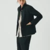 Veste de travail Hal en coton et lin à micro-motif pied-de-poule