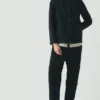 Veste de travail Hal en coton et lin à micro-motif pied-de-poule
