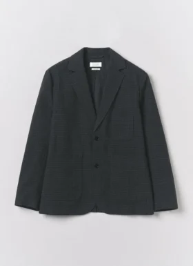 Veste en coton et laine à carreaux Sketch
