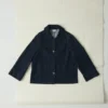 Veste en denim indigo biologique à manches larges