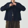 Veste en denim indigo japonais