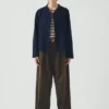 Veste en denim indigo japonais