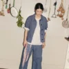 Veste en denim à rayures Hickory
