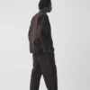 Veste en sergé de coton teint en pièce