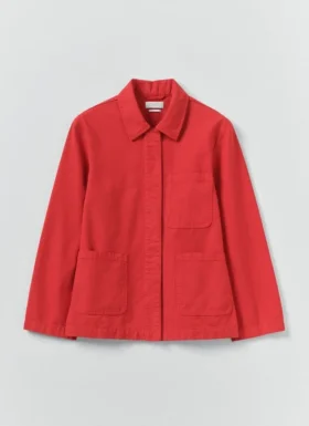 Veste en toile de coton teinte en pièce