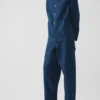 Veste en toile de coton teinte en pièce à col montant