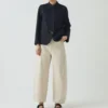 Veste soignée en coton et lin